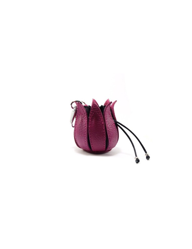 Tulip leather purse