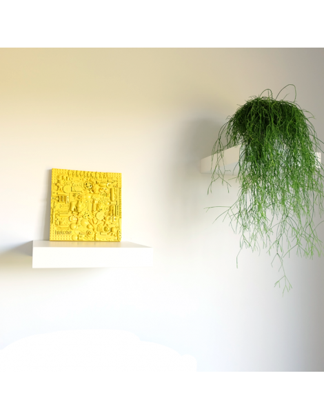 Tableau de décoration jaune